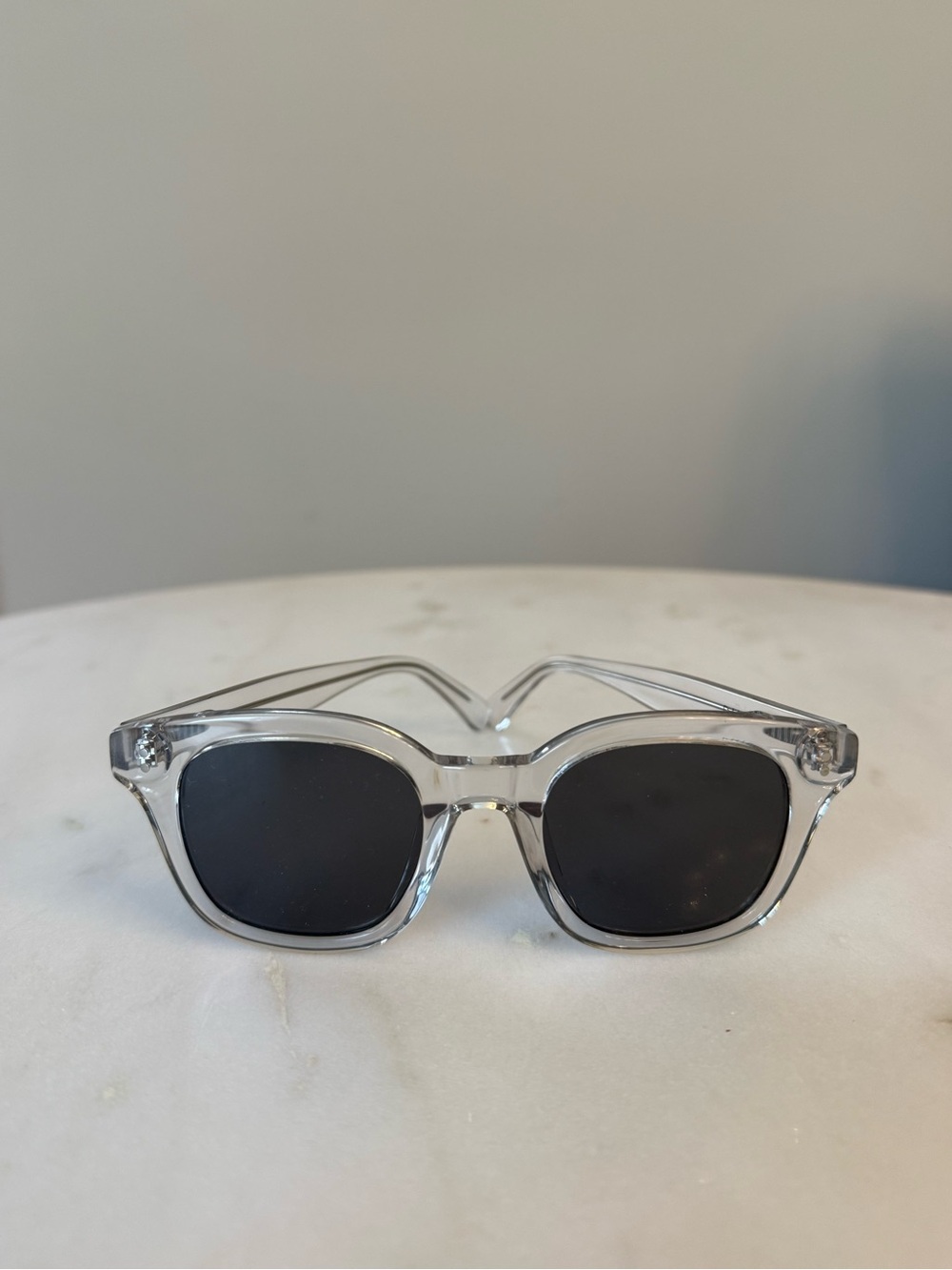 NEW PHILO Clear Wayfarer Style Women’s Sunglasses - Purchased in Dubai